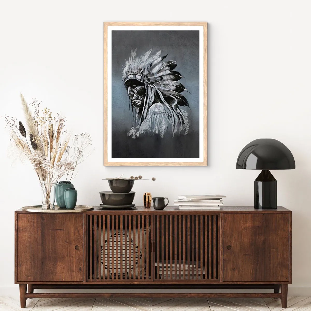 Poszter világos tölgy keretben - Vissza a gyökerekhez - 61x91 cm