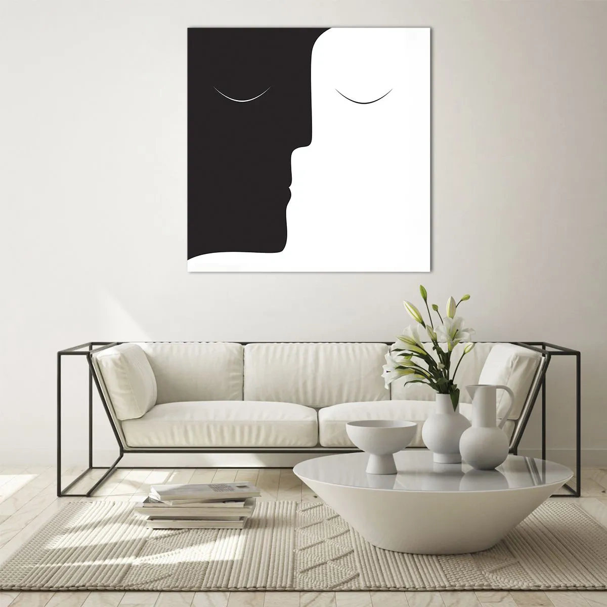 Üveg kép - Az ellentétek egysége - 40x40 cm