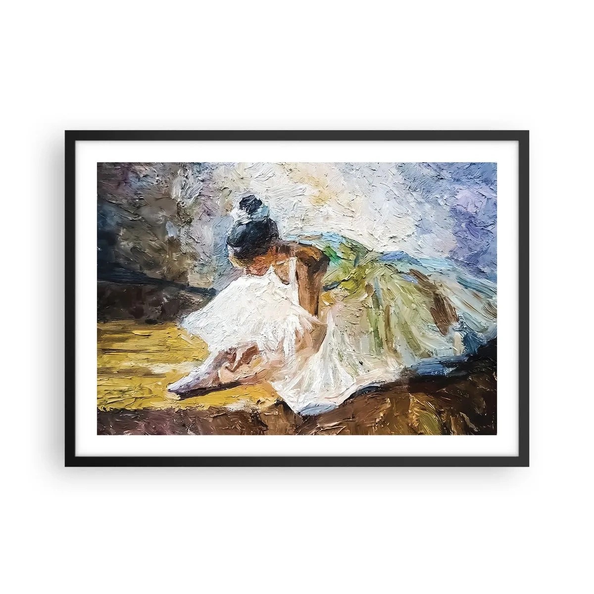 Poszter fehér keretben - Degas festményéből - 70x50 cm