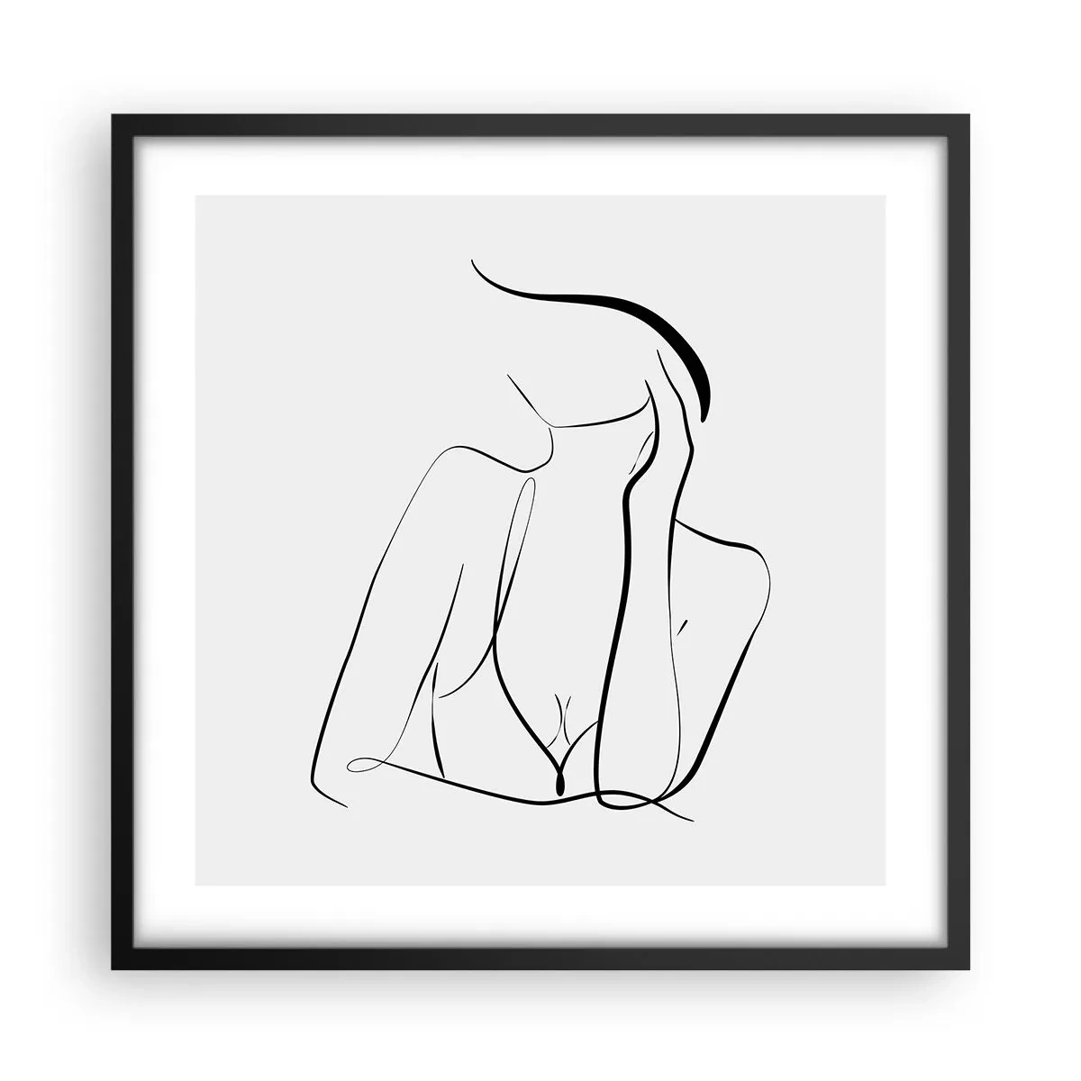 Poszter fehér keretben - Az álmok hullámán - 50x50 cm