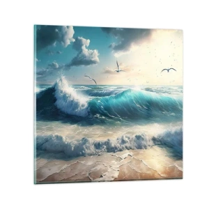 Üveg kép - Zaj csak neked - 40x40 cm