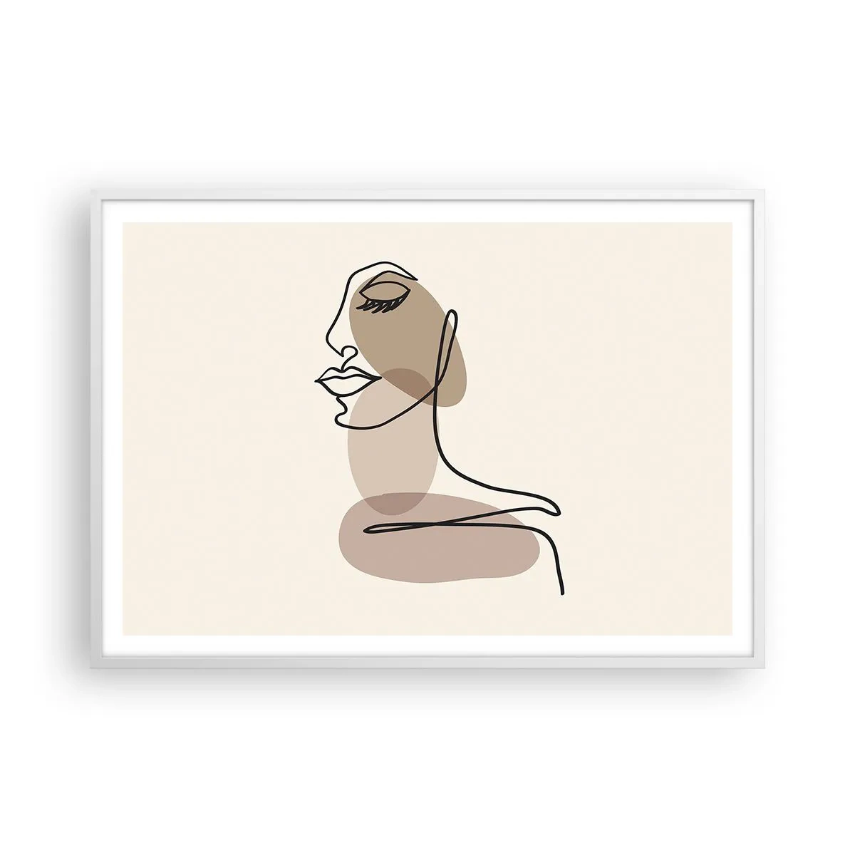 Poszter fekete keretben - Elveszve a saját hangjában - 100x70 cm