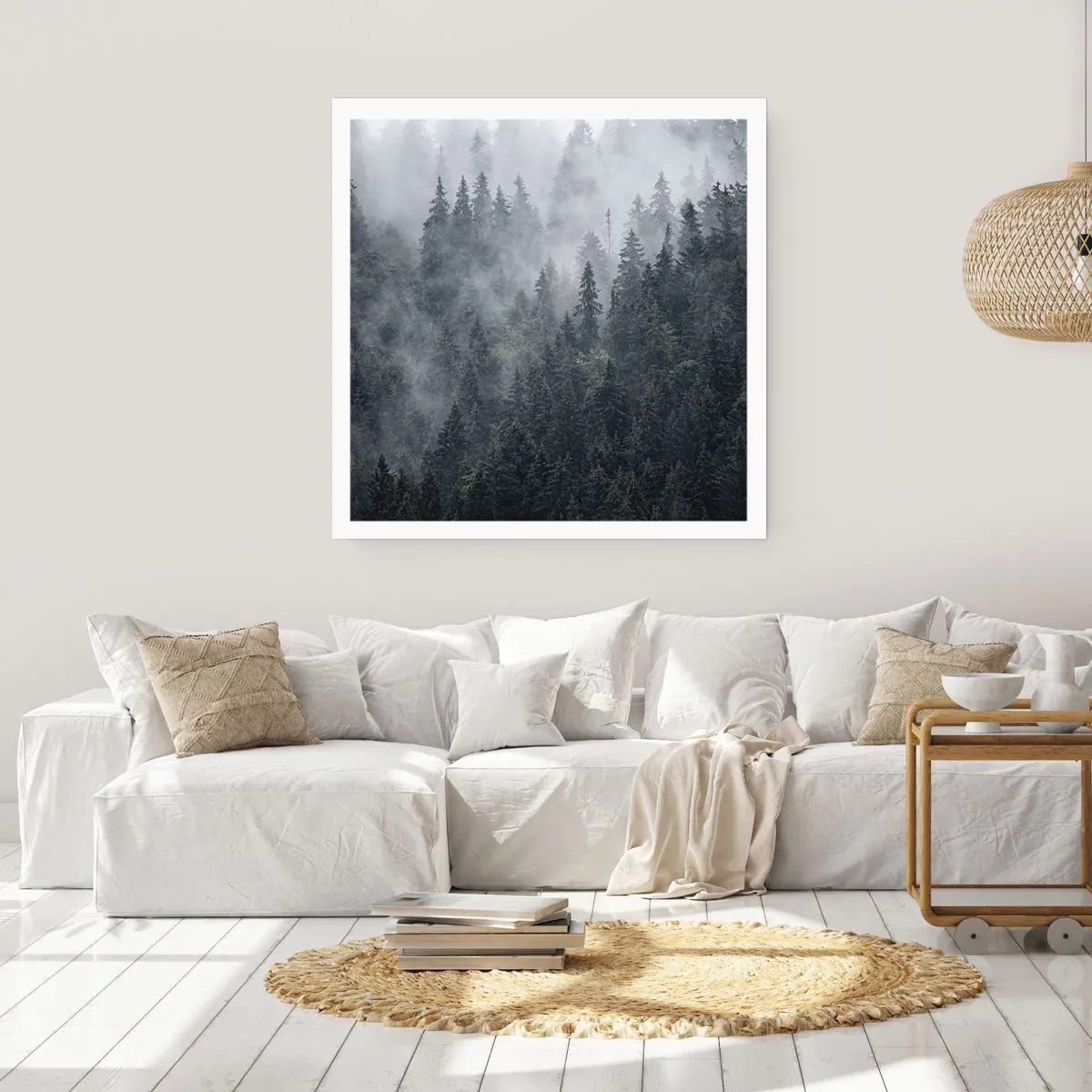 Poszter - Erdei hajnal - 40x40 cm