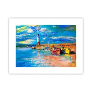 Poszter - Egy délután a szivárványos öbölben - 40x30 cm