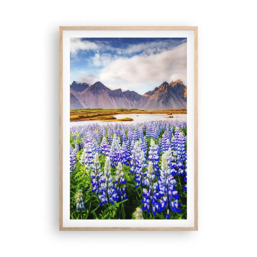 Poszter világos tölgy keretben - Erő és szigorúság a szelídség mellett - 61x91 cm