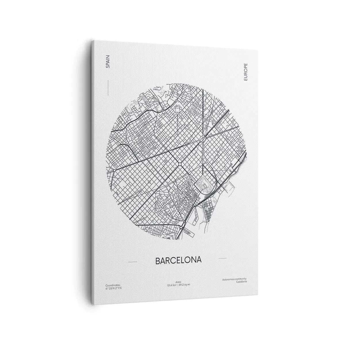 Vászonkép - Barcelona anatómiája - 50x70 cm