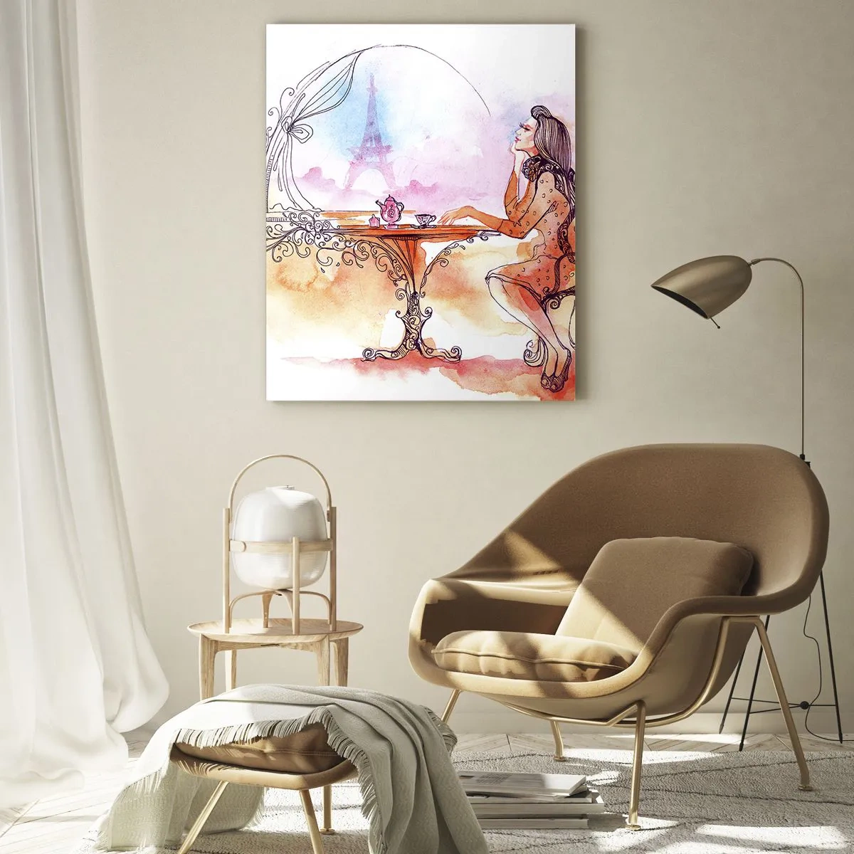 Üveg kép - Párizsi sikk - 50x70 cm