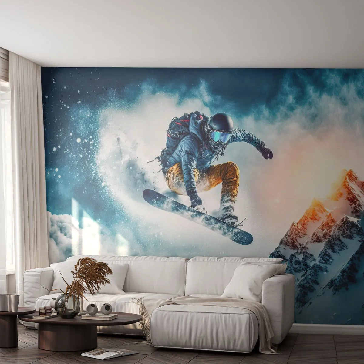 Fotótapéta Standard Eco - Extrém érzelmek - Snowboardozás, Sport, Téli - 200x140 cm