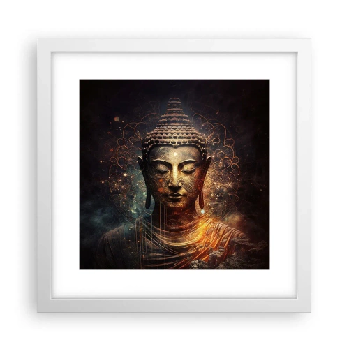 Poszter fekete keretben - Spirituális egyensúly - 30x30 cm