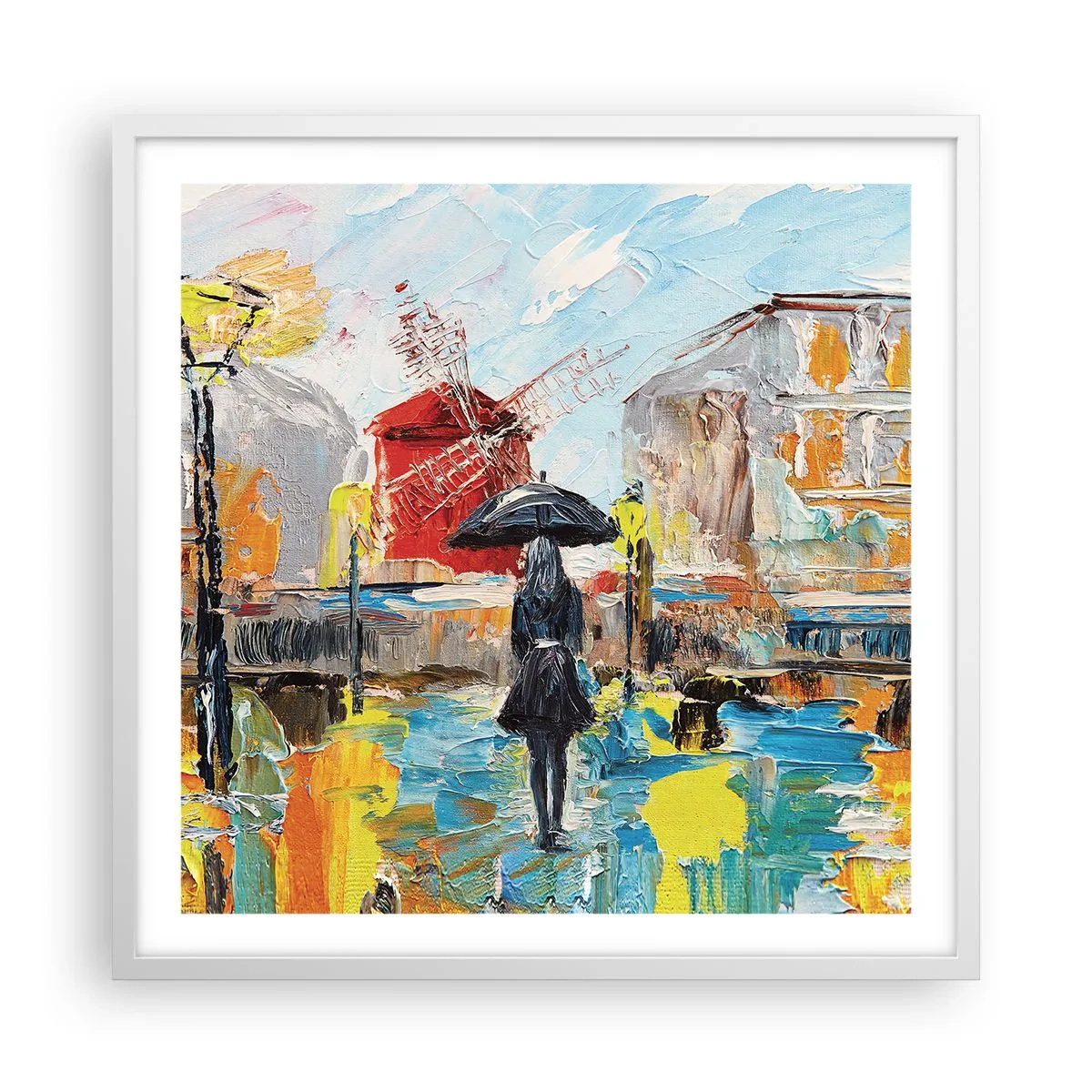 Poszter fekete keretben - Párizsi legendák - 60x60 cm