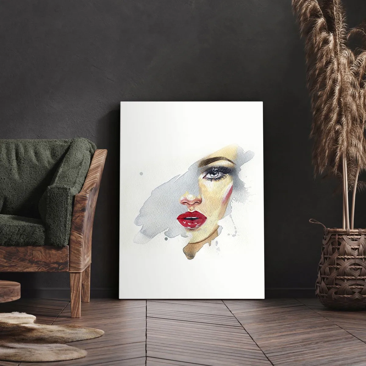 Vászonkép - Egy vízcsepp tükörkép  - 50x70 cm