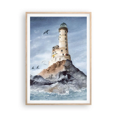 Poszter világos tölgy keretben - Legyőzhetetlen - 70x100 cm