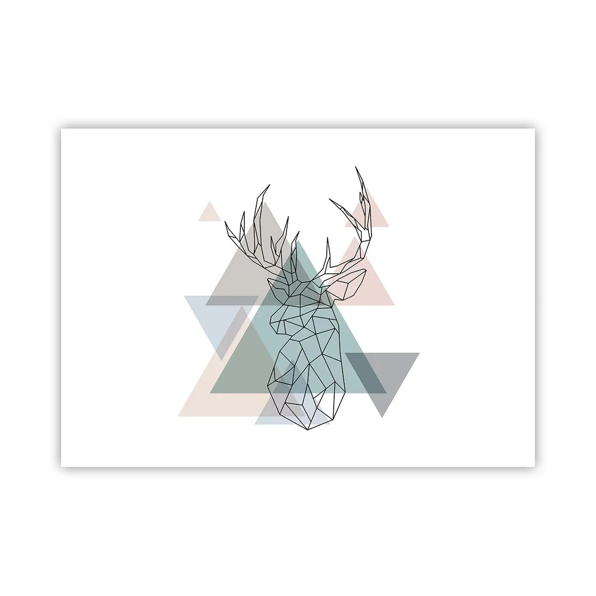 Poszter - Egy geometrikus erdőben - 70x50 cm