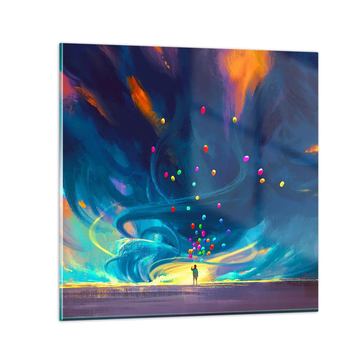 Üveg kép - A kék szélnek - 70x70 cm
