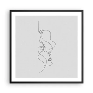 Poszter fehér keretben - Gyászos sóvárgás - 60x60 cm