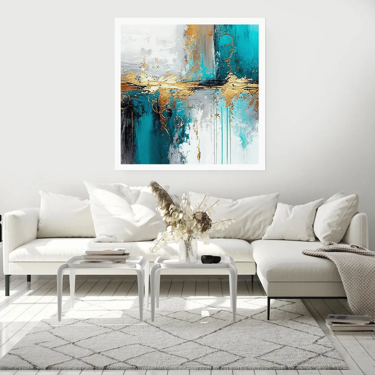 Poszter - Minden áramlik - 50x50 cm