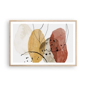 Poszter világos tölgy keretben - Mint a könnyű, friss levegő - 91x61 cm