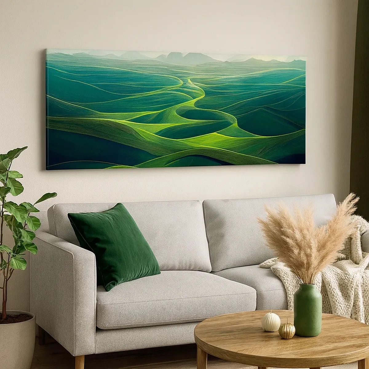 Vászonkép - Zöld völgyekben - 30x30 cm