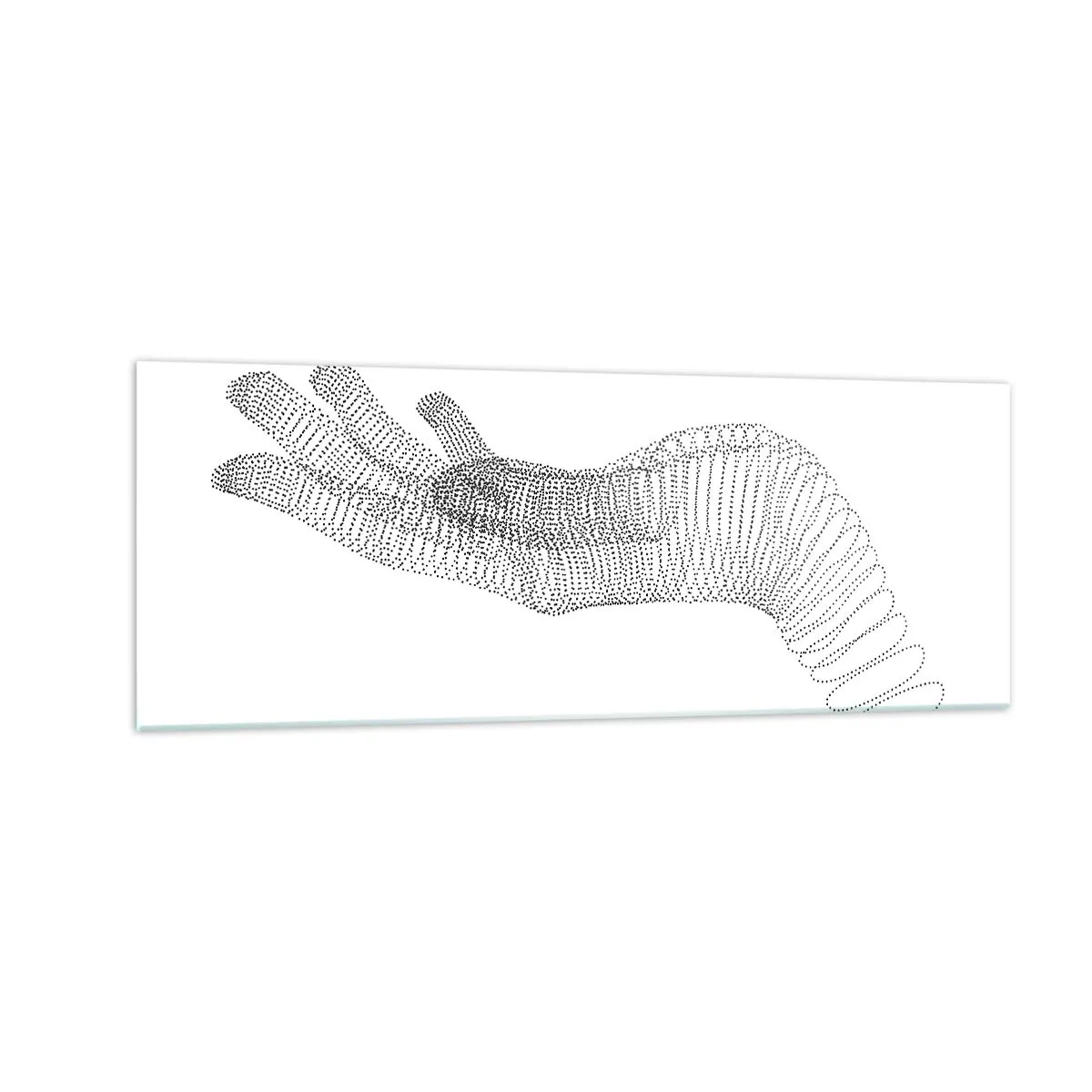 Üveg kép - Rugalmas kéz - 140x50 cm