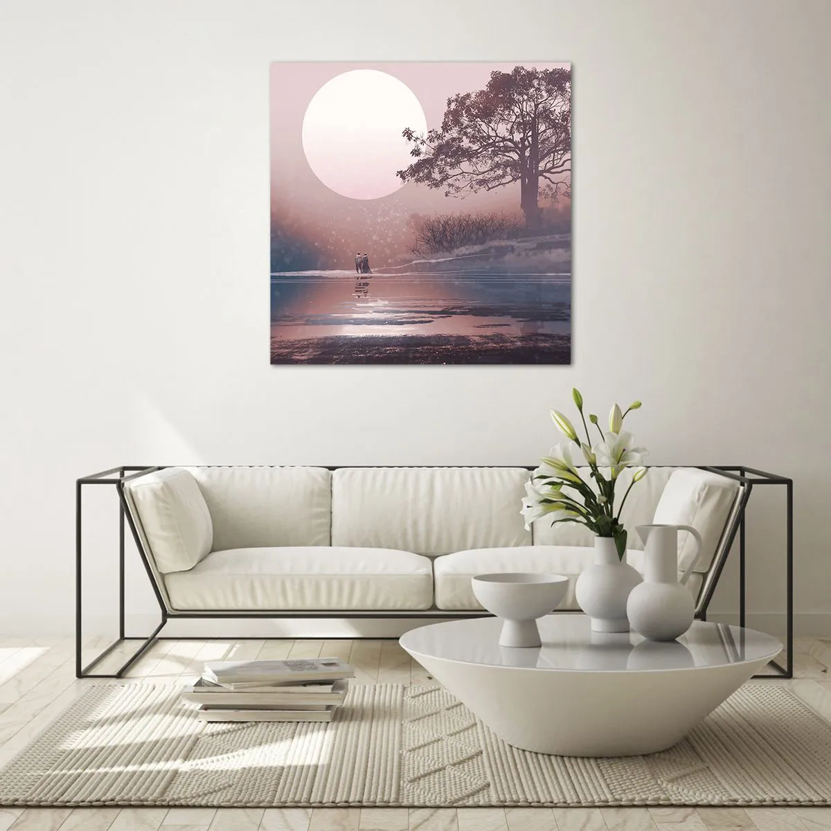 Üveg kép - Éjszakai csodák - 30x30 cm