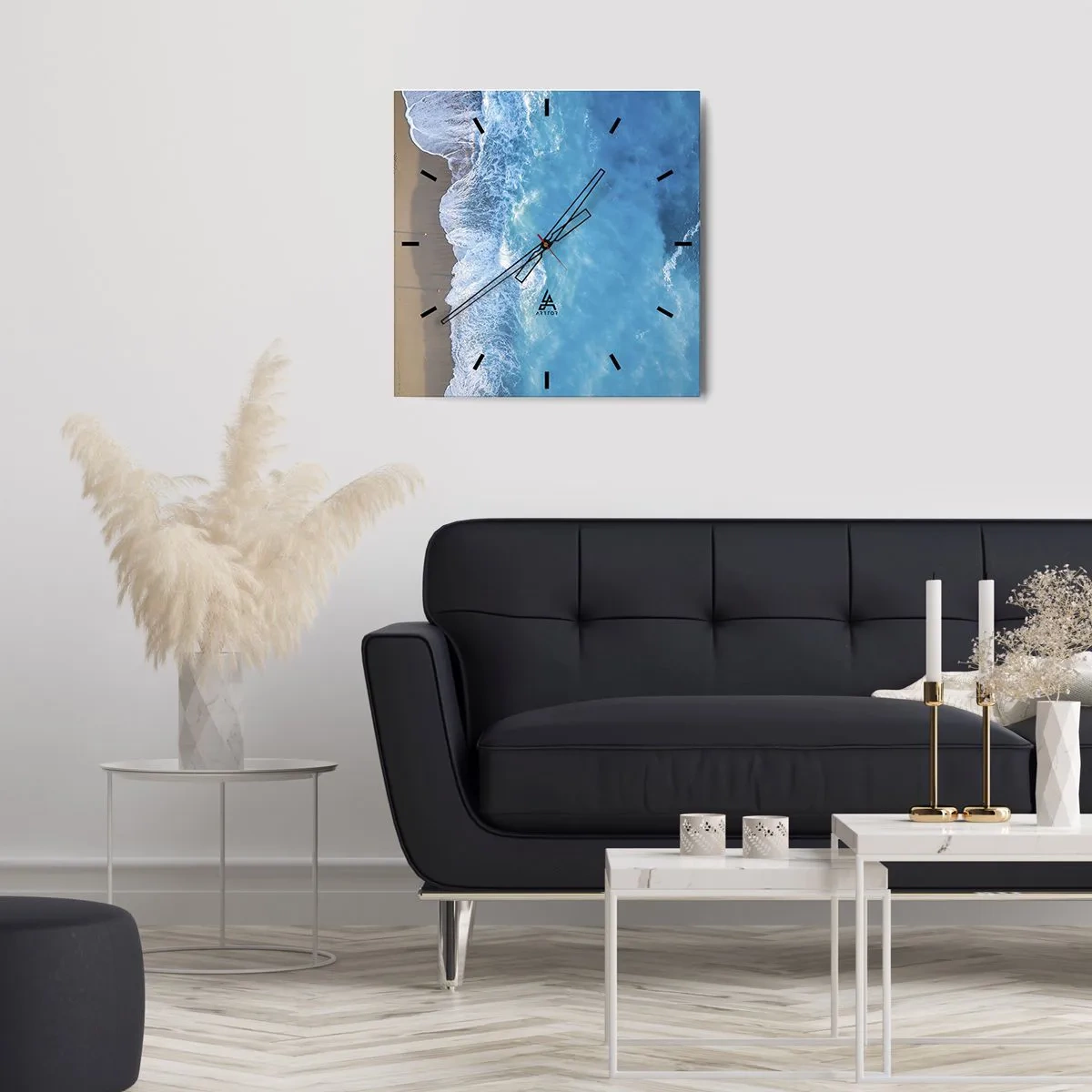 Falióra, Óra - A kék ereje - 30x30 cm