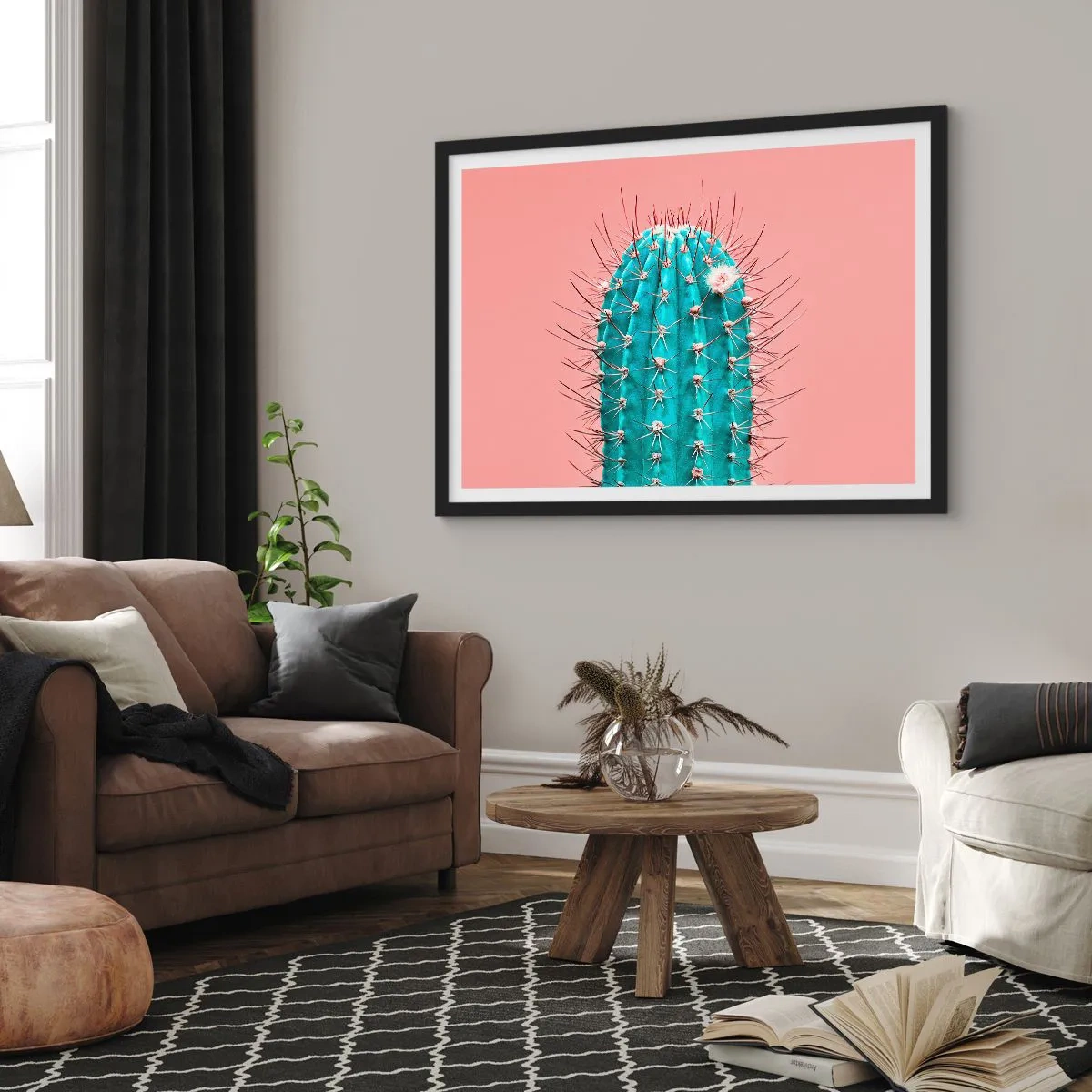 Poszter fehér keretben - Csak nézz - 70x50 cm