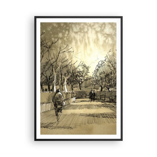 Poszter fehér keretben - Egy tollal megállított pillanat - 70x100 cm