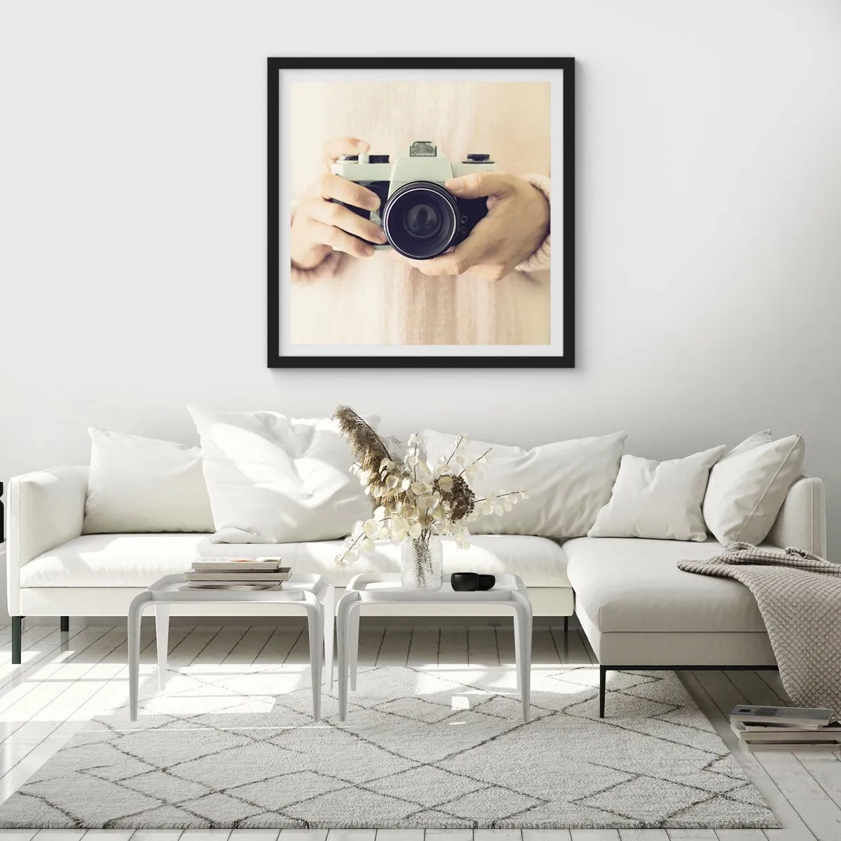 Poszter fehér keretben - Többet látni... - 40x40 cm