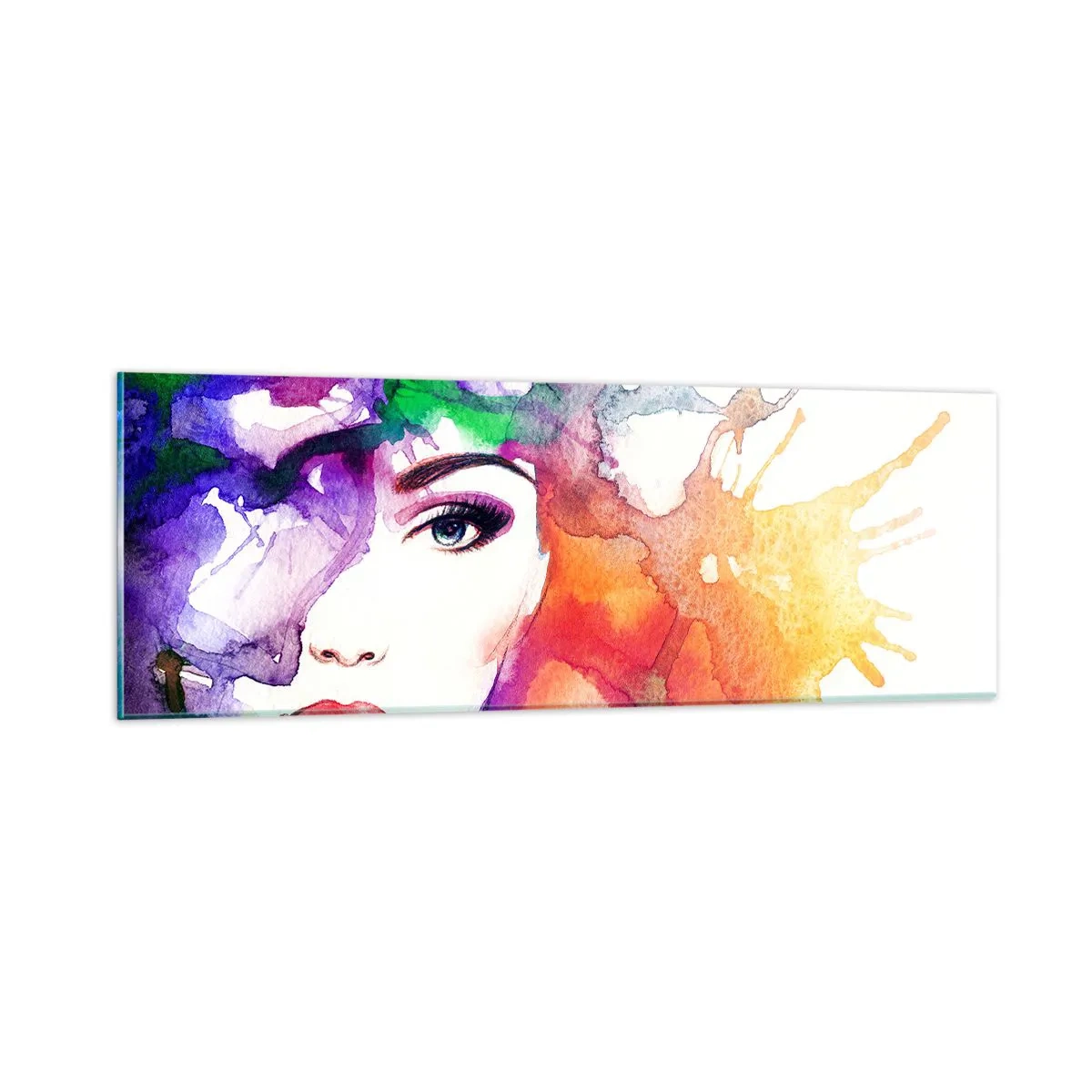 Üveg kép - Fejjel a felhőkben - 90x30 cm