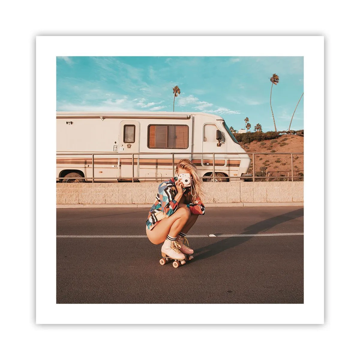 Poszter - Mosolyt kérek! - 50x50 cm