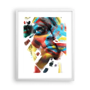 Poszter fekete keretben - Színes személyiség - 40x50 cm