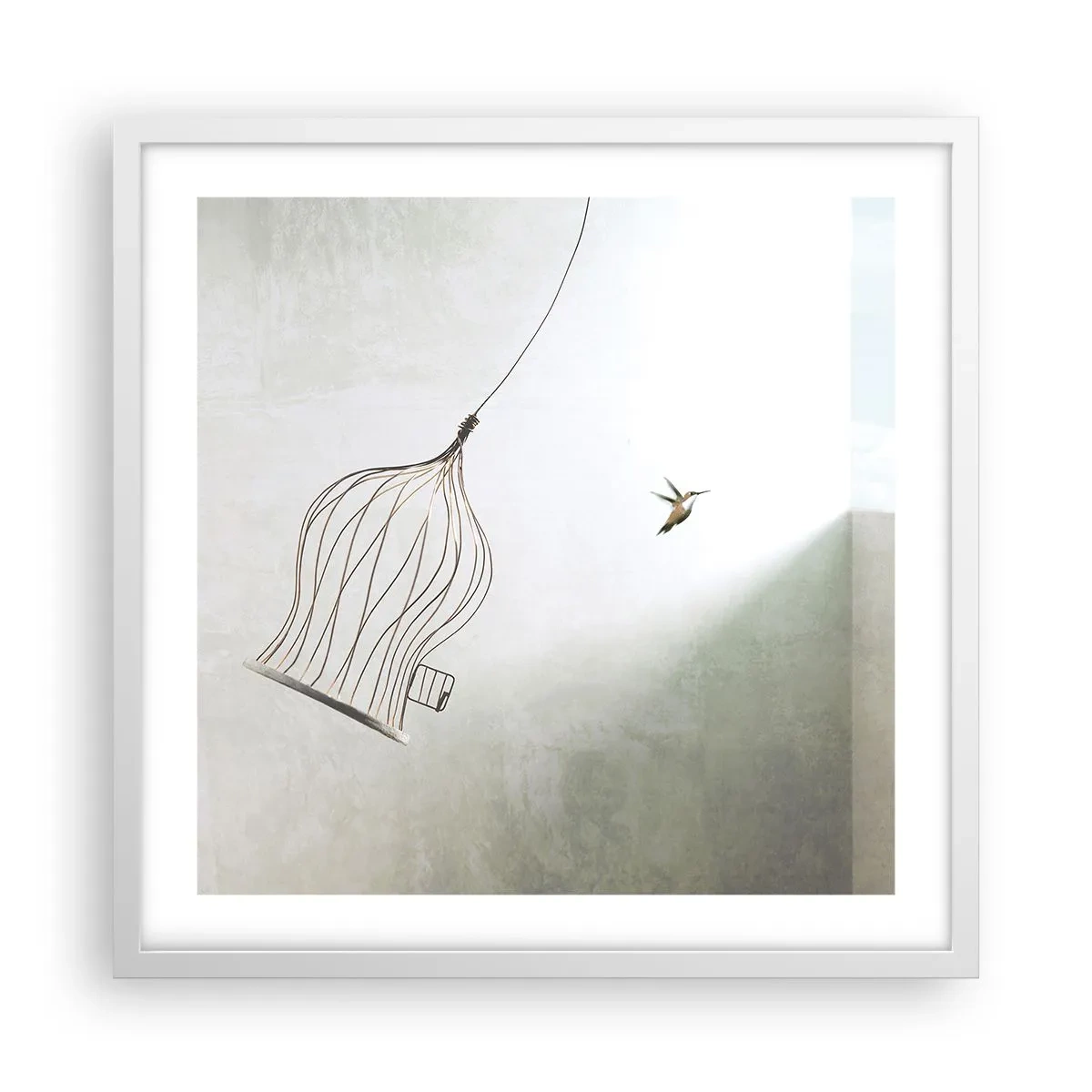 Poszter fekete keretben - Az elememen - 50x50 cm