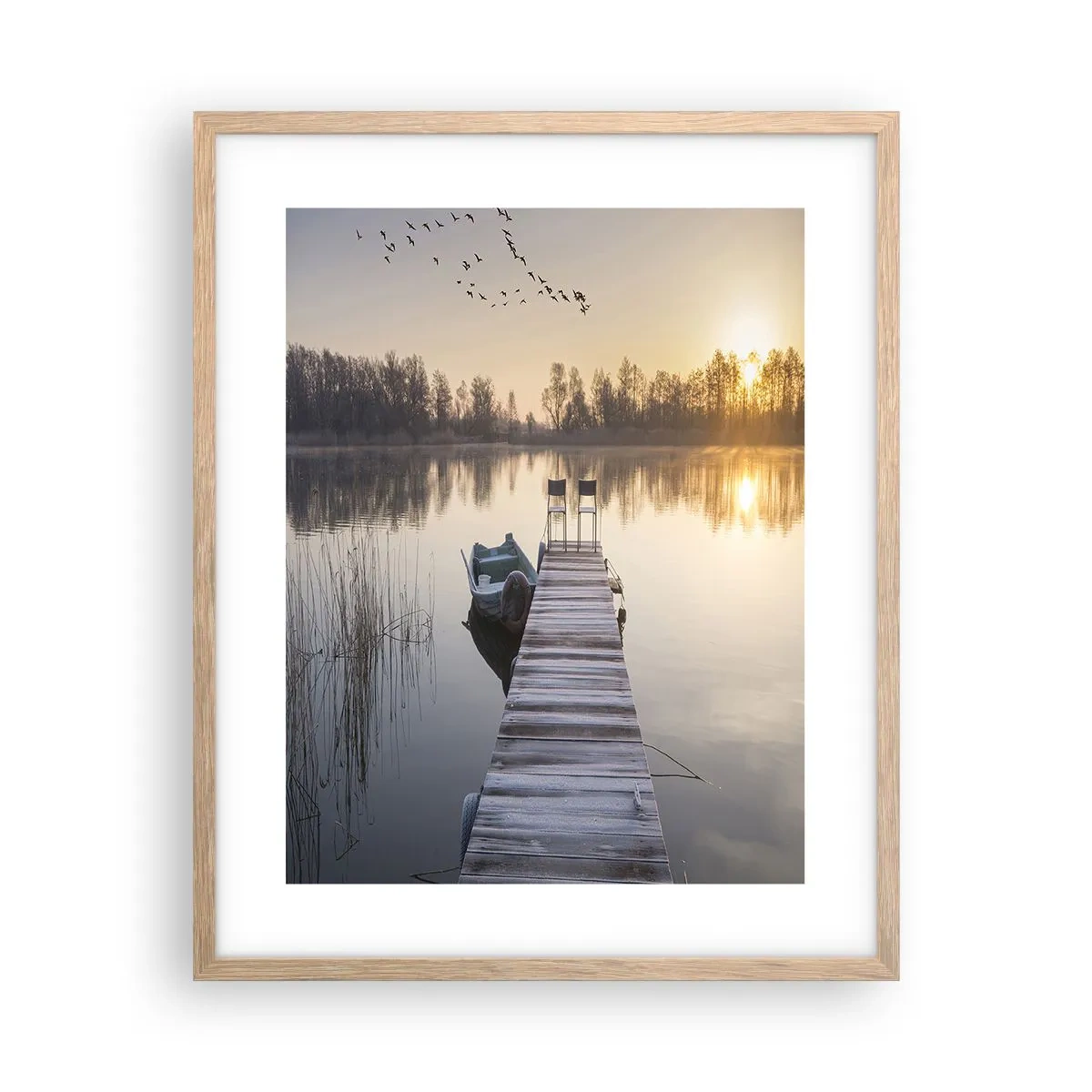 Poszter világos tölgy keretben - Egy kis idő múlva visszajövök - 40x50 cm