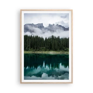 Poszter világos tölgy keretben - Csitt, csit, ne zavard fel az állóvizet... - 70x100 cm