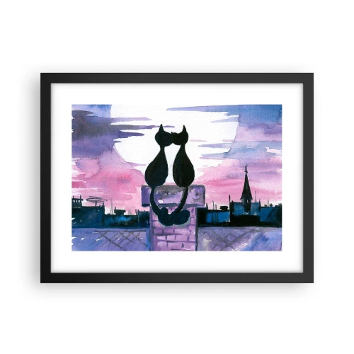 Poszter fehér keretben - Rendez-vous a holdfénynél - 40x30 cm