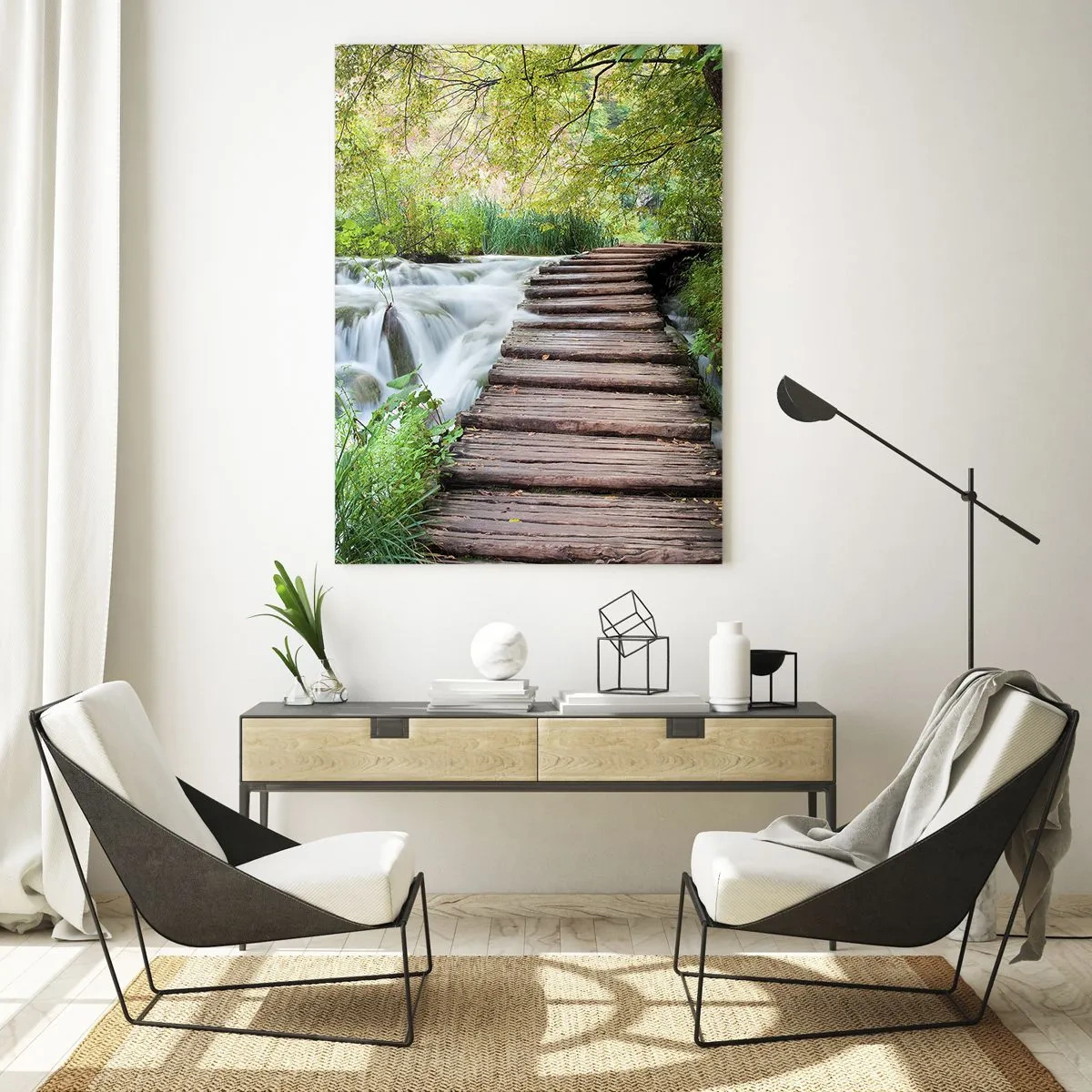 Üveg kép - A víz egyáltalán nem csendes - 50x70 cm