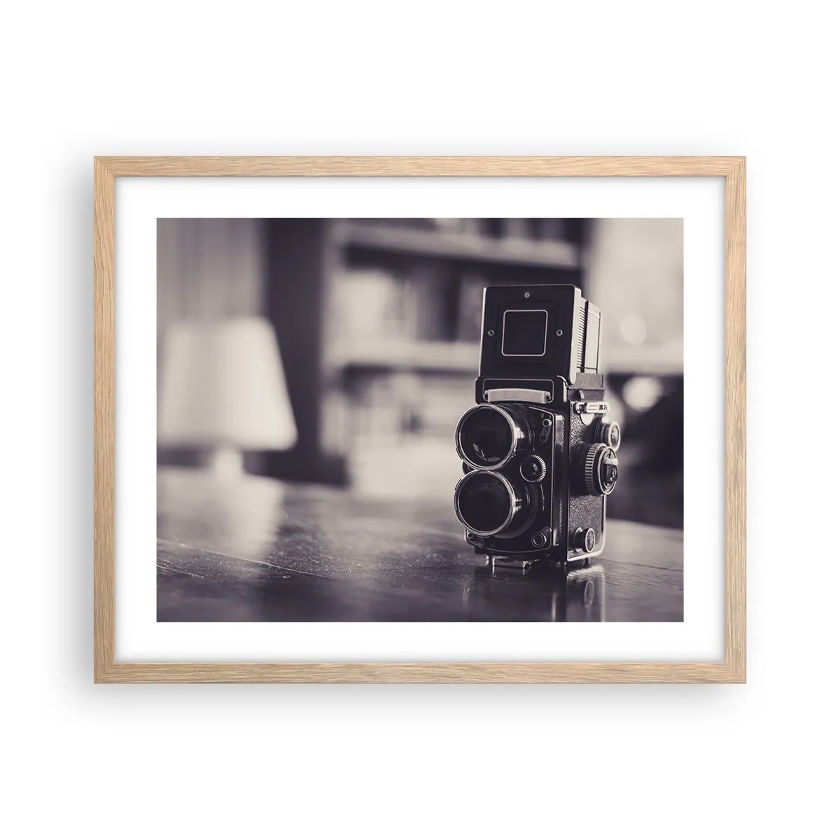 Poszter világos tölgy keretben - Egy régi fénykép varázsa - 50x40 cm