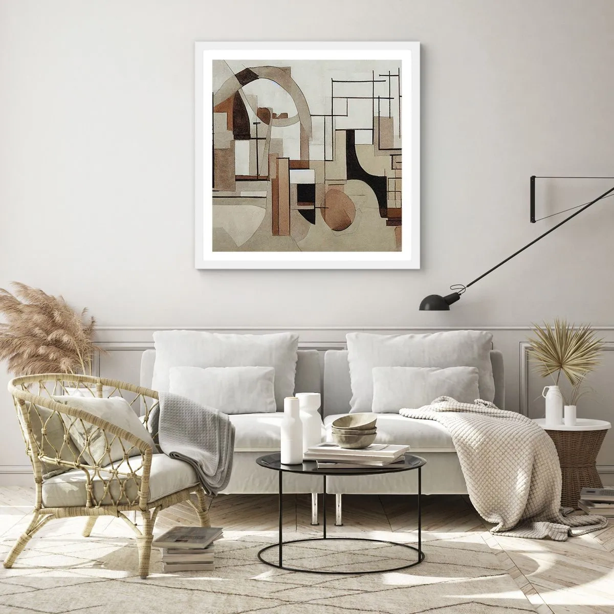 Poszter fekete keretben - Városkép 2.0 - 60x60 cm