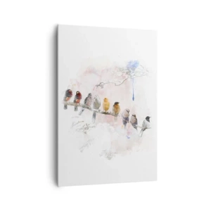 Vászonkép - Szárnyas találkozó - 70x100 cm