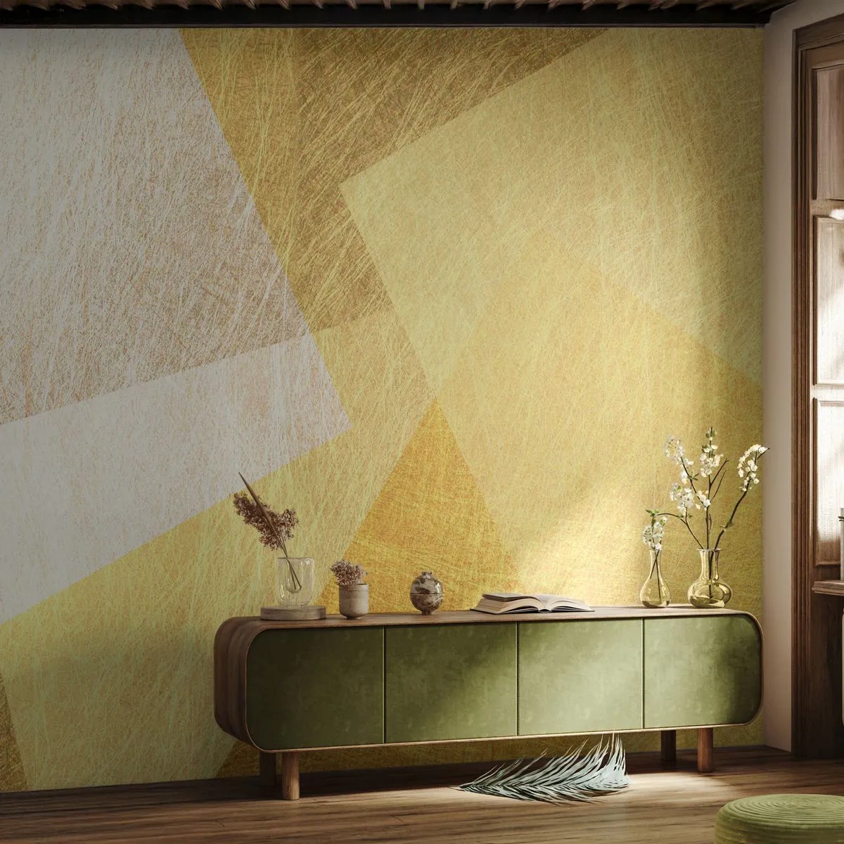 Fotótapéta Premium Canvas - A geometria időjárása - Fényes, Struktúra, Geometriai - 400x280 cm