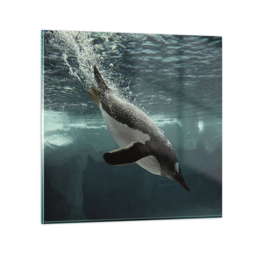 Üveg kép - Üdv a világomban - 30x30 cm