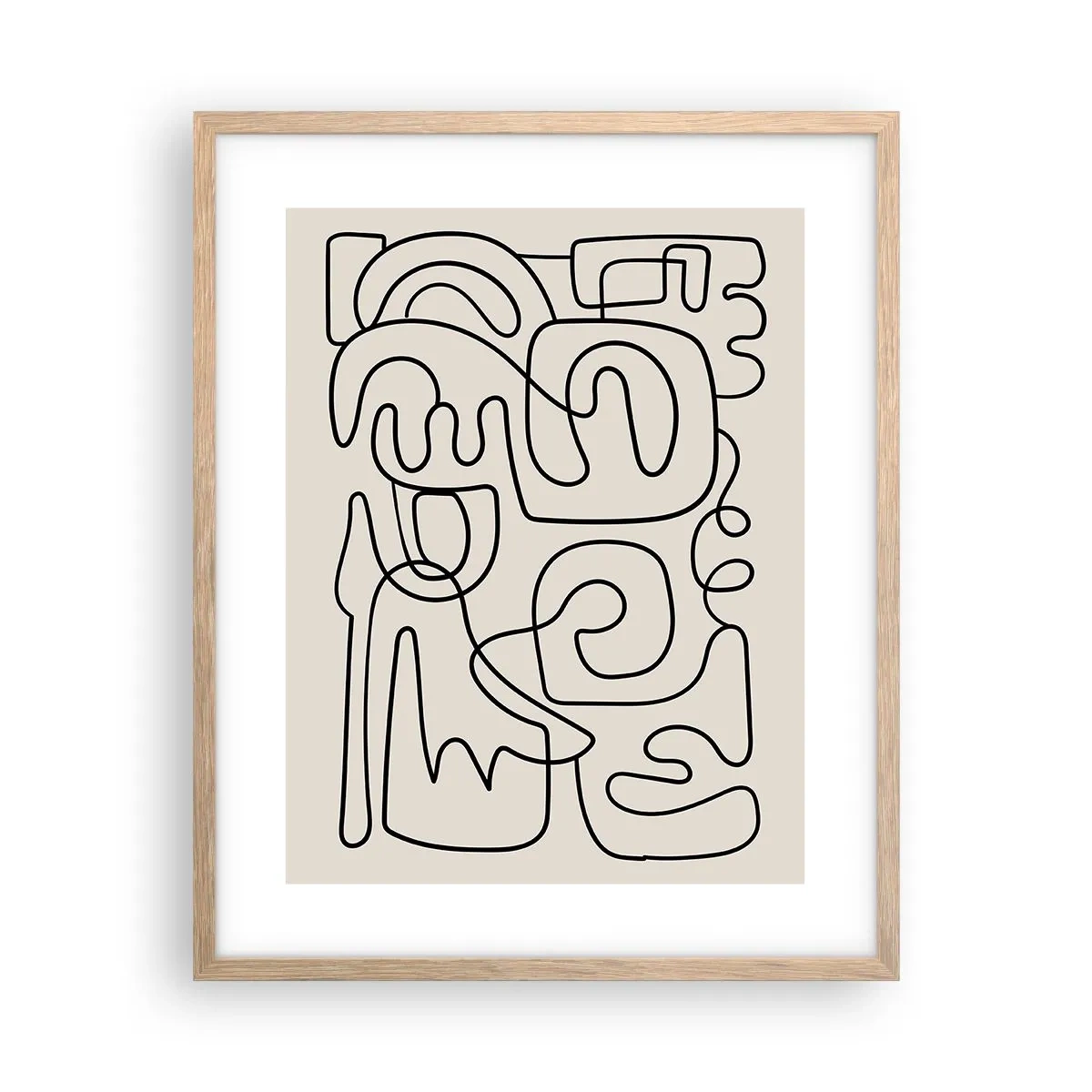 Poszter világos tölgy keretben - A nyomonkövetésben - 40x50 cm