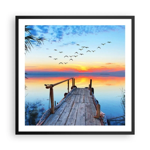 Poszter fehér keretben - Ideje visszamenni… - 60x60 cm