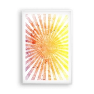 Poszter fekete keretben - Napkelte és napnyugta - 61x91 cm
