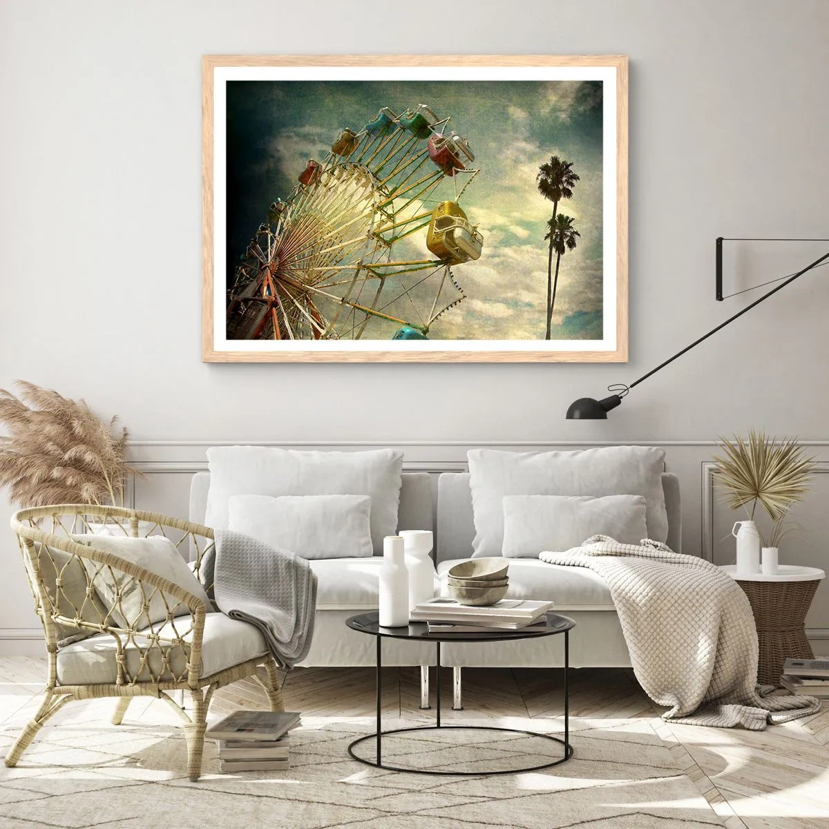 Poszter világos tölgy keretben - Lesz, lesz mulatság.... - 50x40 cm