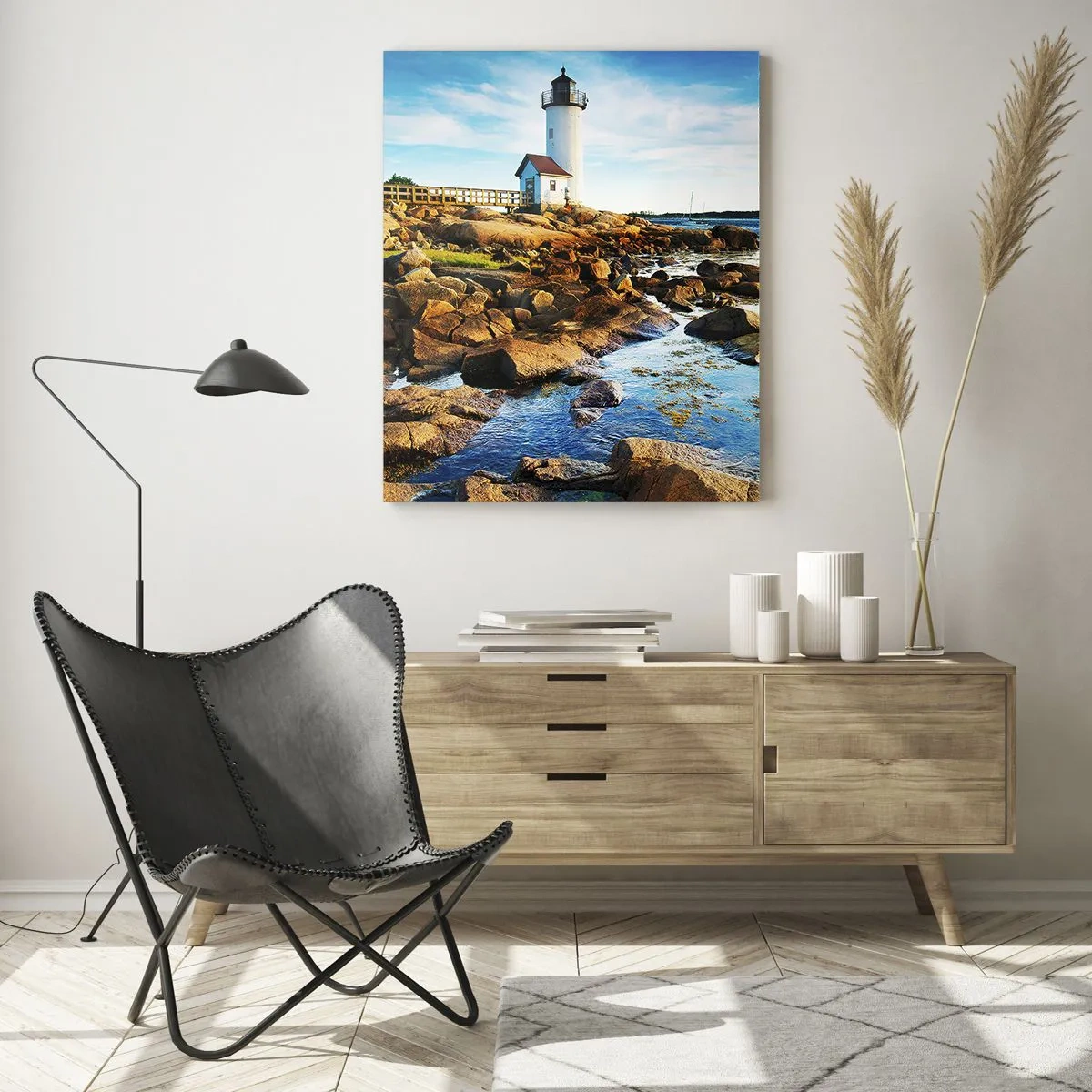 Üveg kép - Gyertek vissza boldogan, várlak - 50x70 cm