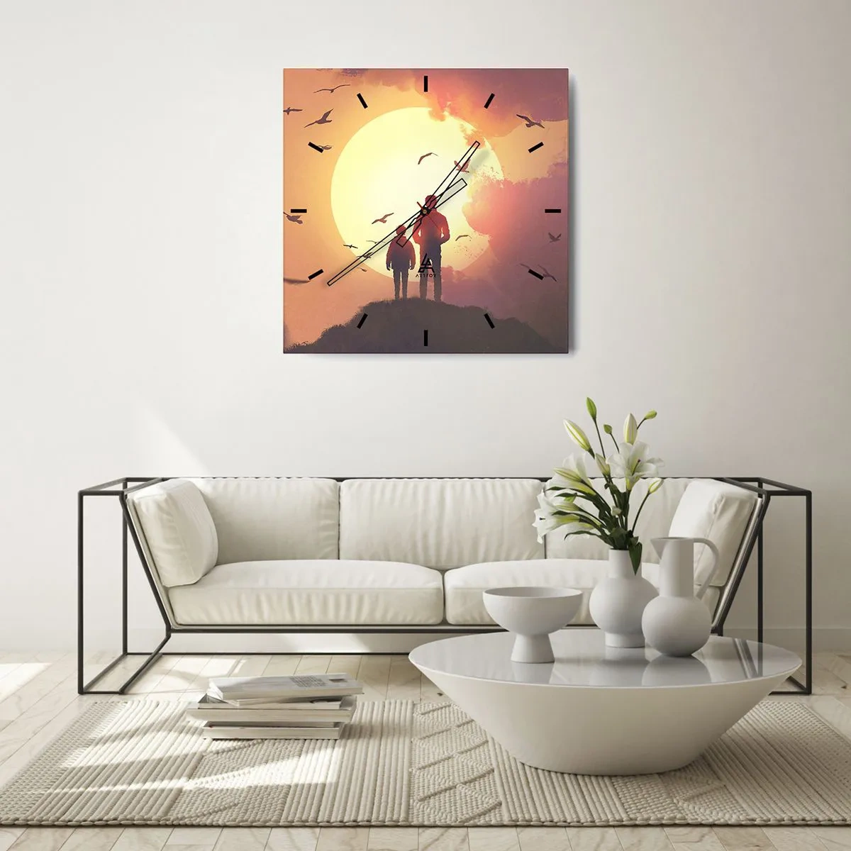 Falióra, Óra - Szemtől szembe a nappal - 30x30 cm