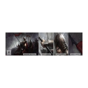 Fotótapéta Minta Öntapadós Deluxe Sticker - Járókelő, mondd el a Spartának... - Knight In Armour, Hadsereg, Absztrakció - 100x30 cm