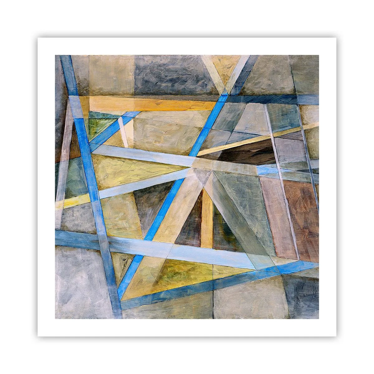 Poszter - Egyenesen vagy átlósan? - 60x60 cm