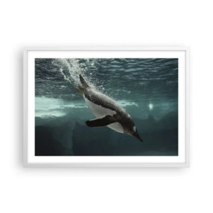 Poszter fekete keretben - Üdv a világomban - 70x50 cm